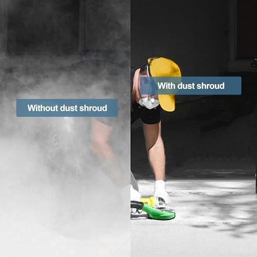 Universal Surface Grinding Dust Shroud for Angle Grinder 7-Inch. Collect Grinding Dust-Stone, Cement, Marble, Rock,Granite, Concrete