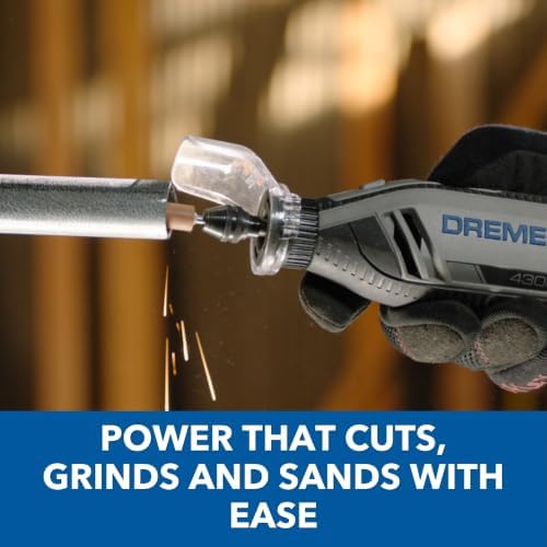 Dremel 4300-5/40 Rotary Tool Kit with LED Light - 5 Attachments & 40 Accessories - Ideal for Grinding, Cutting, Wood Carving, Sanding, and Engraving