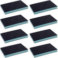 Utoolmart Sanding Sponge Sanding Blocks, 180 Grit Wet Dry Sandpaper Sponge, Washable and Reusable Sand Sponge Kit, for Kitchen Cookware Cleaning and Rust Removal of Rusted Metal, Blue, 8 Pcs