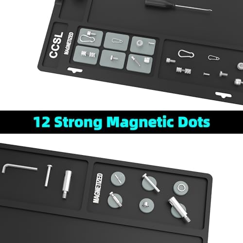 Gun Cleaning Mat 48"x16", Extra Large Magnectic Gun Mat for All Guns Anti-Slip Rubberized Workbench Mat for Pistol and Rifle