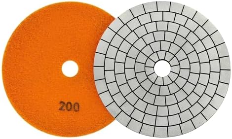 Electroplated Diamond Sanding Pad, 200Grit 6inch 150mm Grinding Disc Hook and Loop Backing for Stone Tile Glass Trimming & Metal Polishing & Wood Sanding (1 Piece)