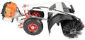 Gas Handheld Snow Sweeper, 52cc 2 Stroke Engine Power Gasoline Snow Shovel, Cordless Hand Held Walk Behind Brush Broom Cleaner Tools for Driveway Turf Lawns Artificial Grass Garden