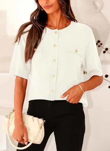 PRETTYGARDEN Women's Summer Casual Button Down Shirts