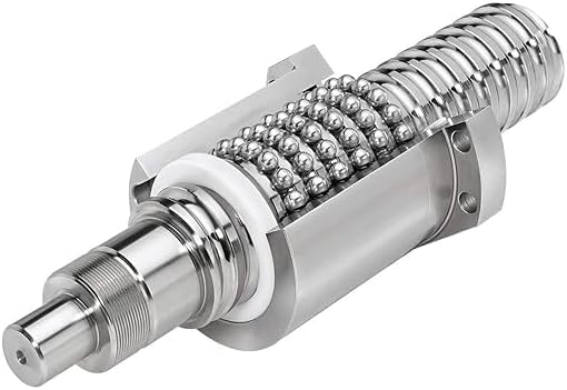 25mm Ballscrew SFU2510 RM2510 Anti Backlash Ball Screw, Length 56.69 inch / 1440mm 10mm Pitch with Metal Nut (with Standard End Machining for BK/BF20), High Precision Part for CNC Machine