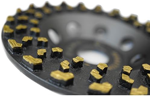 Megatron 5" Diamond Cup Grinding Removing Disc Wheel for Any Concrete, Paint, Epoxy, Glue and Mastic with CDB New Technology (Megatron 5")