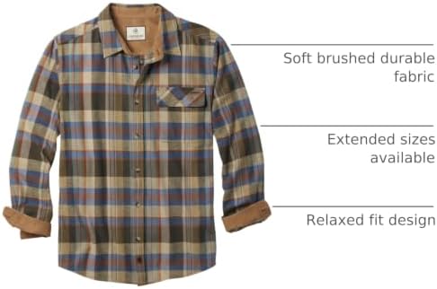 Legendary Whitetails Mens Flannel Long Sleeve Button Down 100% Cotton Shirt