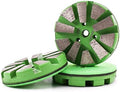 3PCS 3" 10 Segments Metal Bond Diamond Grinding Polishing Pad Concrete Marble Granite (30 Grit)