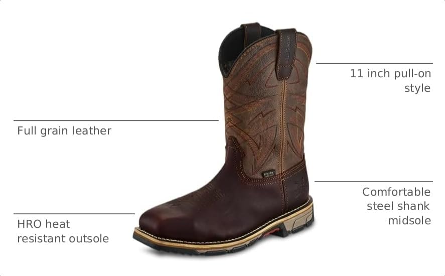 Irish Setter Marshall 11" Mens Steel Toe Work Boot