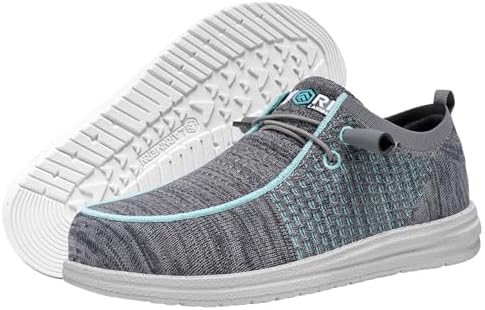 LARNMERN Steel Toe Loafers Women Slip On Work Safety Shoes Walking Sneakers