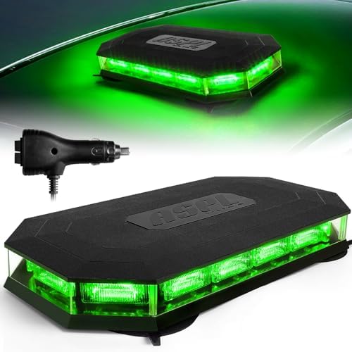 ASPL 16.5 Inch Roof Top Beacon Warning Strobe Light for Trucks Green