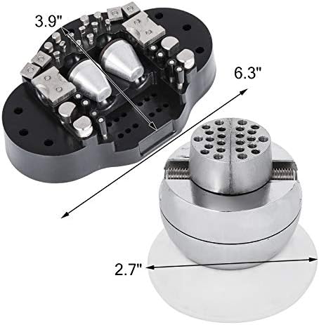 VEVOR Ball Vise 3" Engraving Setting Tool 360°Rotation Professional Ball Vise 30 PCS Attachment Jewelry Engraving Block Tools Standard Block (3inch)