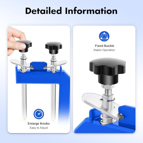45° Seam Splicing Fixture, Countertop Stone Mitre Clamp Fixture W/Two Clamping Rods, Clamping Height 13cm/5.12in For Granite, Stone, Marble, Slab.