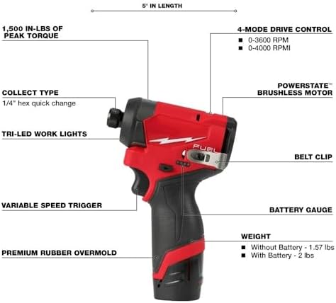 3497-22 for Milwaukee M12 2-Tool Combo Kit