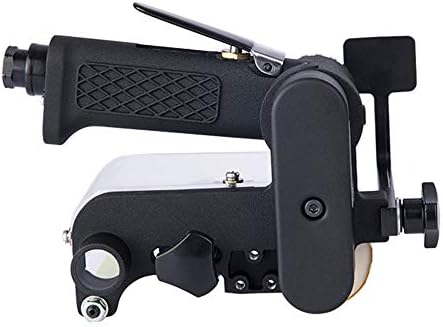 Pneumatic Belt Machine,Pneumatic Belt Sander Air Polishing Belt Sanding and Polishing Machine Pneumatic Machine for Grinding Polishing (Black)