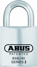 ABUS 83AL/45-300 Schlage Rekeyable Padlock Aluminum Body, Zero Bitted, Titanium
