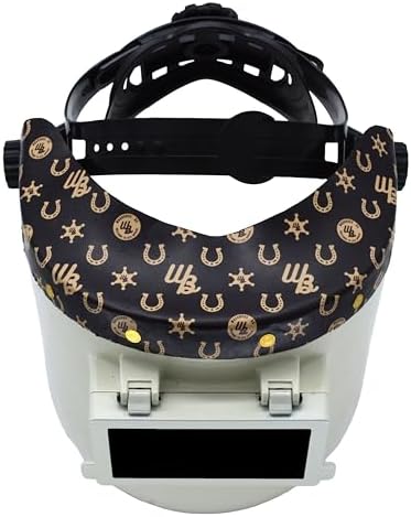 WoahBros Chopped Top Welding Hood | Flip-Front Welding Helmet, Fiberglass Reinforced Shell, Low Profile | Fixed Shade 10 Lens, Fits 2” x 4.25” Cheater Lens | Sheriff