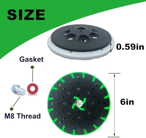 202458 Soft Sanding Pad Replacement for Festool ETS 150 EQ Sander 6 Inch
