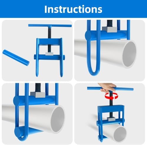 Pipe Squeeze Off Tool, Gas Line Squeeze-Off Tool, For PE/PPR/PVC Plastic Water Line or Natural Gas Pipeline, Pipe Blocker, Blue Shut Off Tool (1/2-5.5 in)