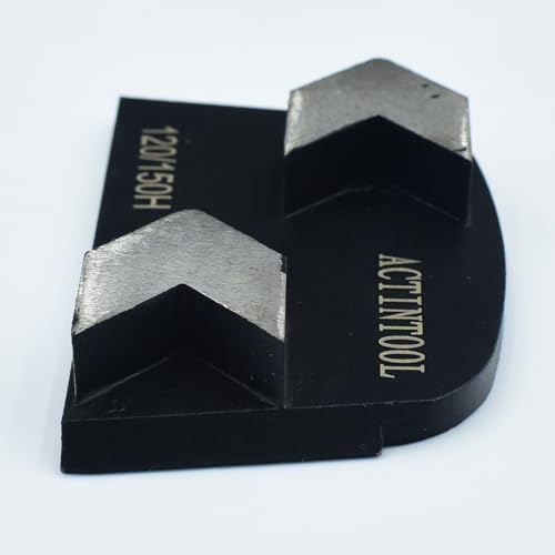 Twin Arrow Segments Diamond Grinding Metal Shoes for Lavina Grinder (Pack of 3)
