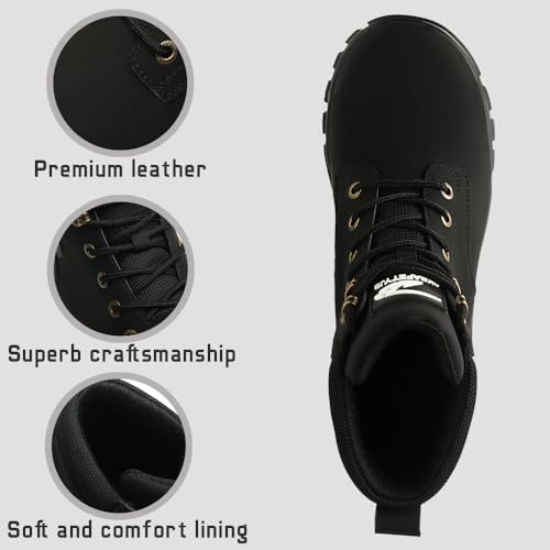 Steel Toe Boots for Women Men Waterproof Lightweight Safety Shoes