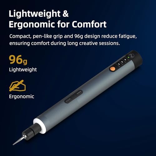 iFu Mini Cordless Rotary Tool Kit, 150mN.m Torque Engraving Pen
