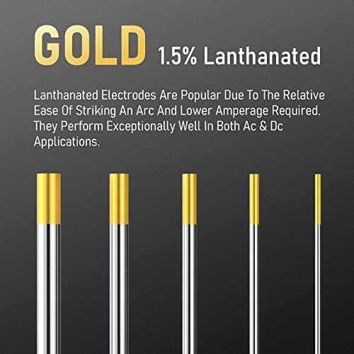 YESWELDER TIG Welding Tungsten Electrode 1.5% Lanthanated