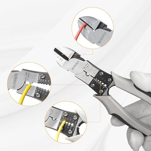 BOOSDEN Diagonal Cutter Pliers 8 inch Compound Side Cutting Plier