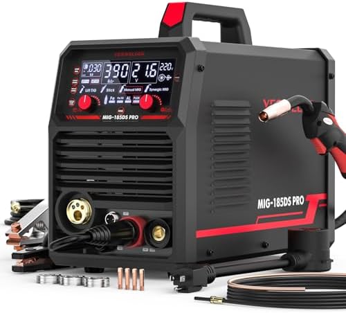 YESWELDER 185A MIG Welder, Flux Core/Gas MIG/Spool Gun MIG/Lift TIG/Stick