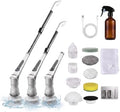 Electric Spin Scrubber Bathroom, Cordless Scrubber with 8 Heads
