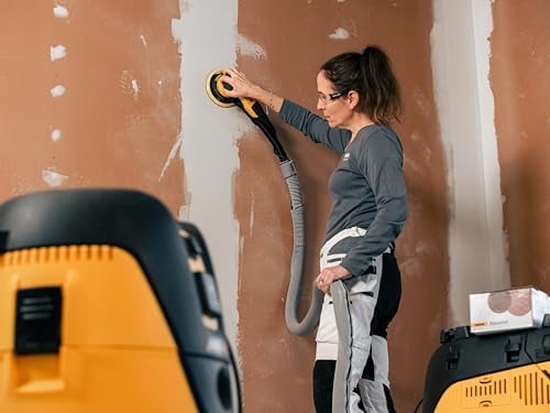 Mirka DEROS 650X CV - 6" Hook & Loop, 5.0mm Random Orbital Sander with Case - 110V Electric Power Tool for Woodworking, Drywall, Automotive Car & Wood Sanding - Professional Dust-Free Sander