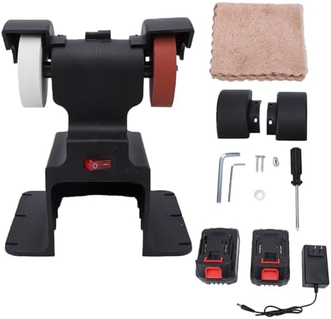 Fafeicy Cordless Mini Bench Grinder Fit for Makita 18V Battery Benchtop Polisher 7000rpm Small Electric Sander for Jewelry Metal Wood Working