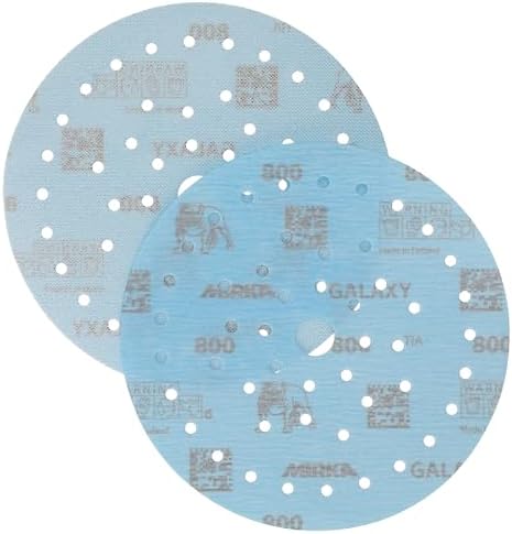 Mirka Galaxy Multifit Sandpaper 6 inch Grit 800 50 Discs Pack