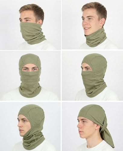 BOCOMAL FR Balaclava with Face Mask Flame Resistant 5.5oz Lightweight 100%C
