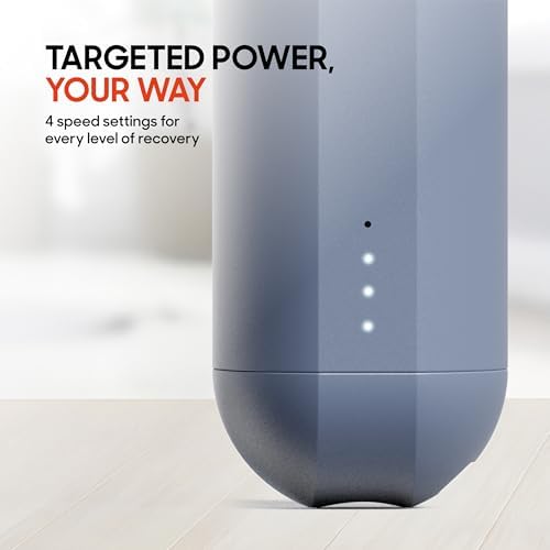 Sharper Image Powerboost Move Mini Percussion Massage Gun, Powerful & Quiet