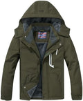 Boys' Waterproof Winter Ski Jacket Removable Hood Snow Coat