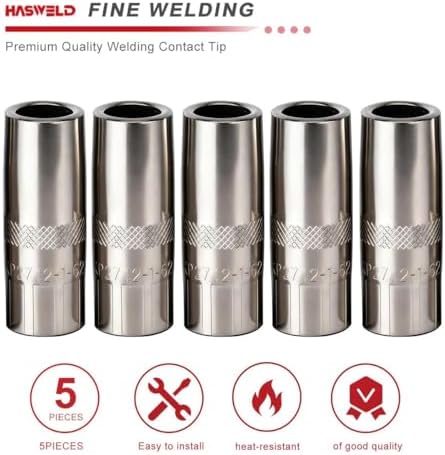 5-PK MIG Gun Nozzle KP2742-1-62R 5/8" ID fits Lincoln Magnum PRO 250L 300L 250A / 350A guns part