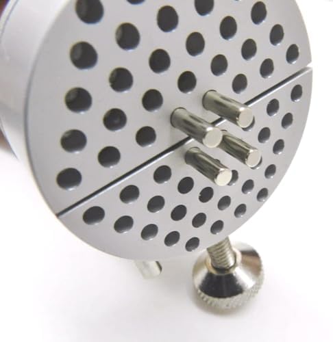 Universal Work Holder Peg Clamp Jewelers Hand Tool Hand Held Vise Engravers Tool 8 Pins - 2" Dia Round.