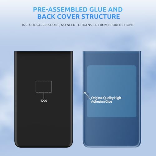 Back Cover Glass for Google Pixel 8 Pro GC3VE G1MNW (Lower Gold)