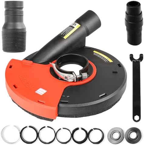 HERZO Universal Surface Grinding Dust Shroud for 9 Inch Angle Grinder Grinding Task