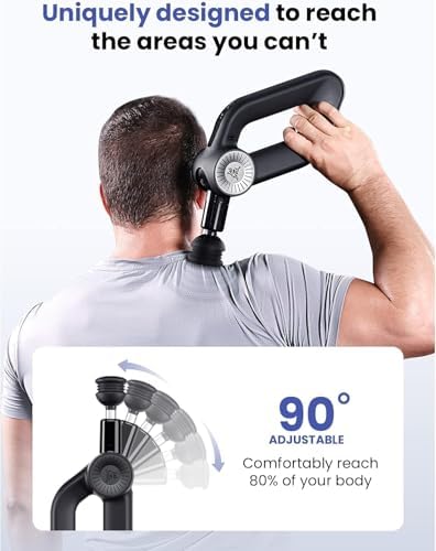 BOB AND BRAD D6 Pro Massage Gun Deep Tissue Percussion with 16mm Amplitude 85lbs Stall Force, FSA Eligible & HSA Approved Professional Muscle Massager for Athletes, Quiet Electric Back Massager