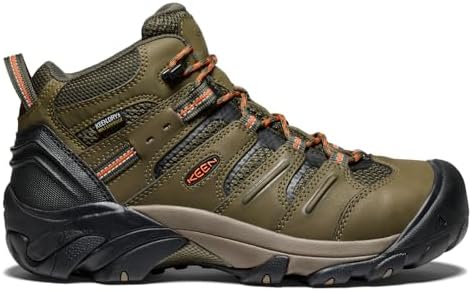 KEEN Utility Men's Lansing Mid Height Steel Toe Waterproof Work Boots