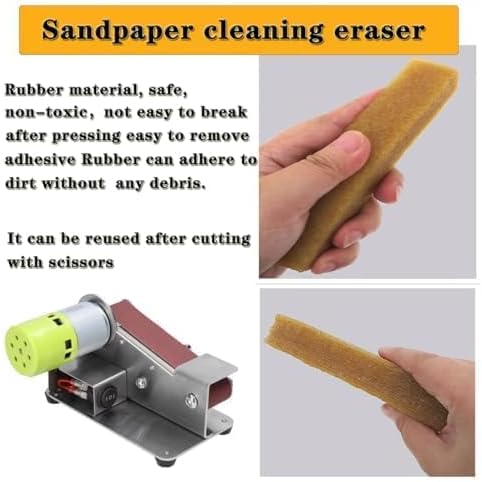 Mini Belt Sander, 7-Speed Knife Sharpener & Belt Grinder for Knife Making