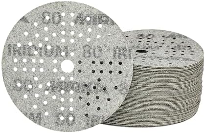 Mirka Sandpaper Discs Iridium 5 Inch Hook and Loop 89 Holes