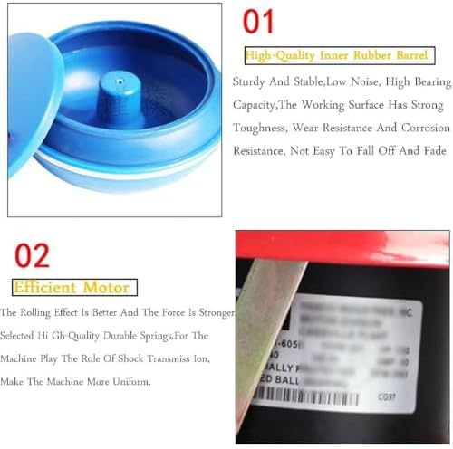 Vibrating Polisher, Electric Polisher, Professional Rock Tumbler Kit, Vibration Polishing Machine, Strong Load Capacity for Grinding and Polishing Workpiece Surface, Jewelry Accessories