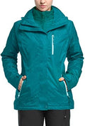 33,000ft Women's 3 in 1 Hooded Rain Jacket Waterproof Softshell Ski Coat