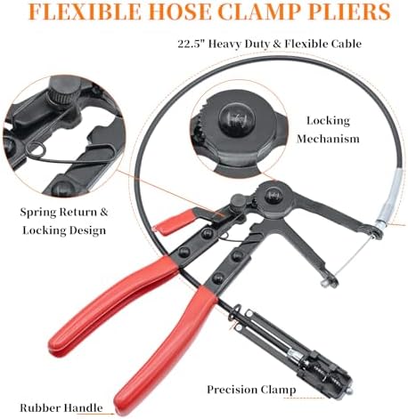 16 Pcs Hose Clamp Pliers Set, Hose Clamp Removal and Installation Tool
