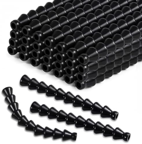 55 Pcs 25ft 1/4'' ID Flexible Water Oil Coolant Hose Pipe Bulk,Black