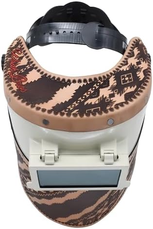 WoahBros Flip-Up Welding Helmet | Sugar Scoop Welding Hood | Fits 2x4 Cheater Lens (Not Included) | Aztec