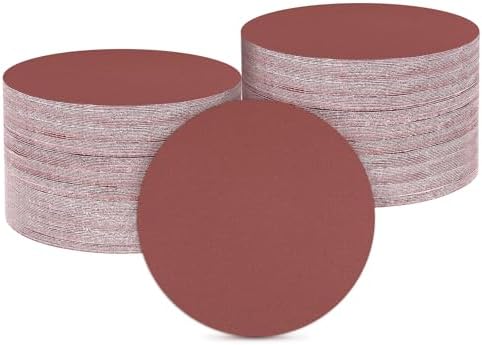 HARFINGTON 100 Pcs 6 Inch Sanding Discs 400 Grit Red Aluminum Oxide