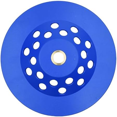 7 in. x 7/8-5/8 in. Non Threaded 24 Segments 7 Inch Concrete Grinding Wheel, Diamond Cup Wheel for Granite Marble Concrete (7/8"-5/8" Non-Threaded)